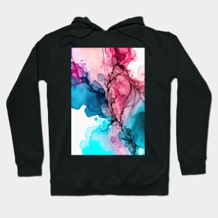 Radiant Spectrum - Abstract Alcohol Ink Art Hoodie